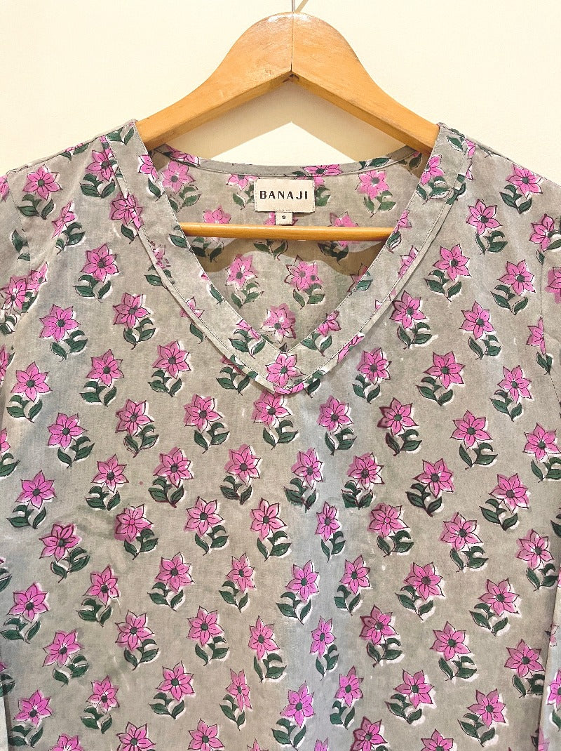 Block Printed Short Kurti
