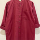 Red Cotton Flax Full Sleeve Shirt