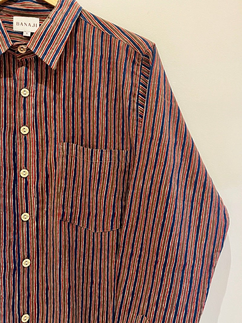 COTTON BLOCK PRINTED FULL SLEEVE SHIRT