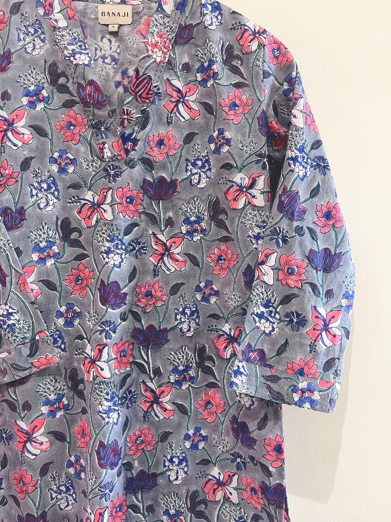 Winter Blooms Printed Cotton Kurta