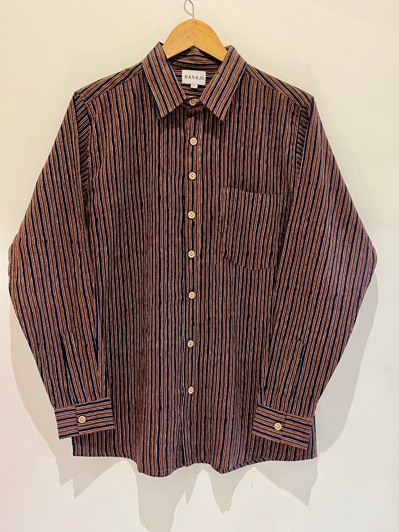 COTTON BLOCK PRINTED FULL SLEEVE SHIRT