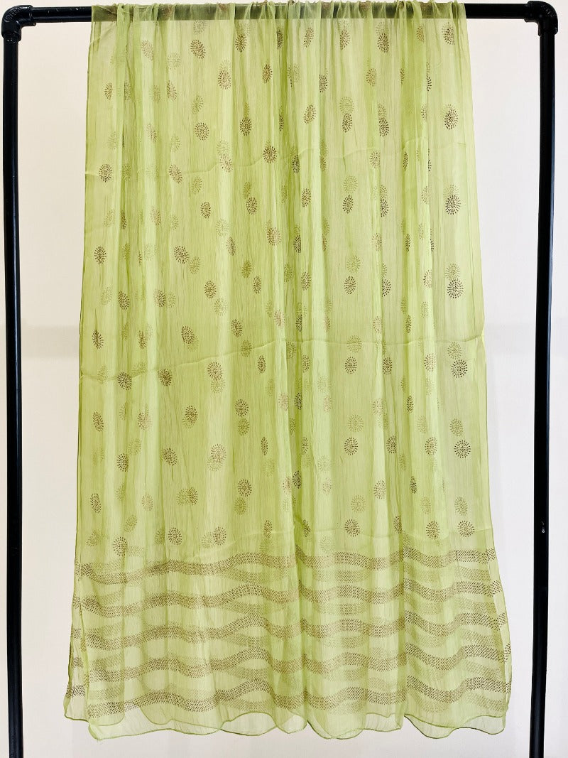 Chiffon Gold Printed Dupattas