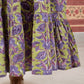 Purple Lotus Printed Dress