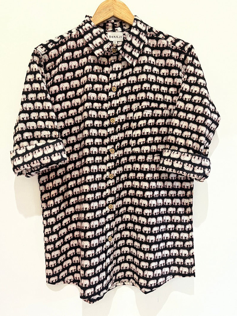COTTON BLOCK PRINTED FULL SLEEVE SHIRT