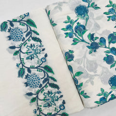 Organic Cotton Block Printed Fabric