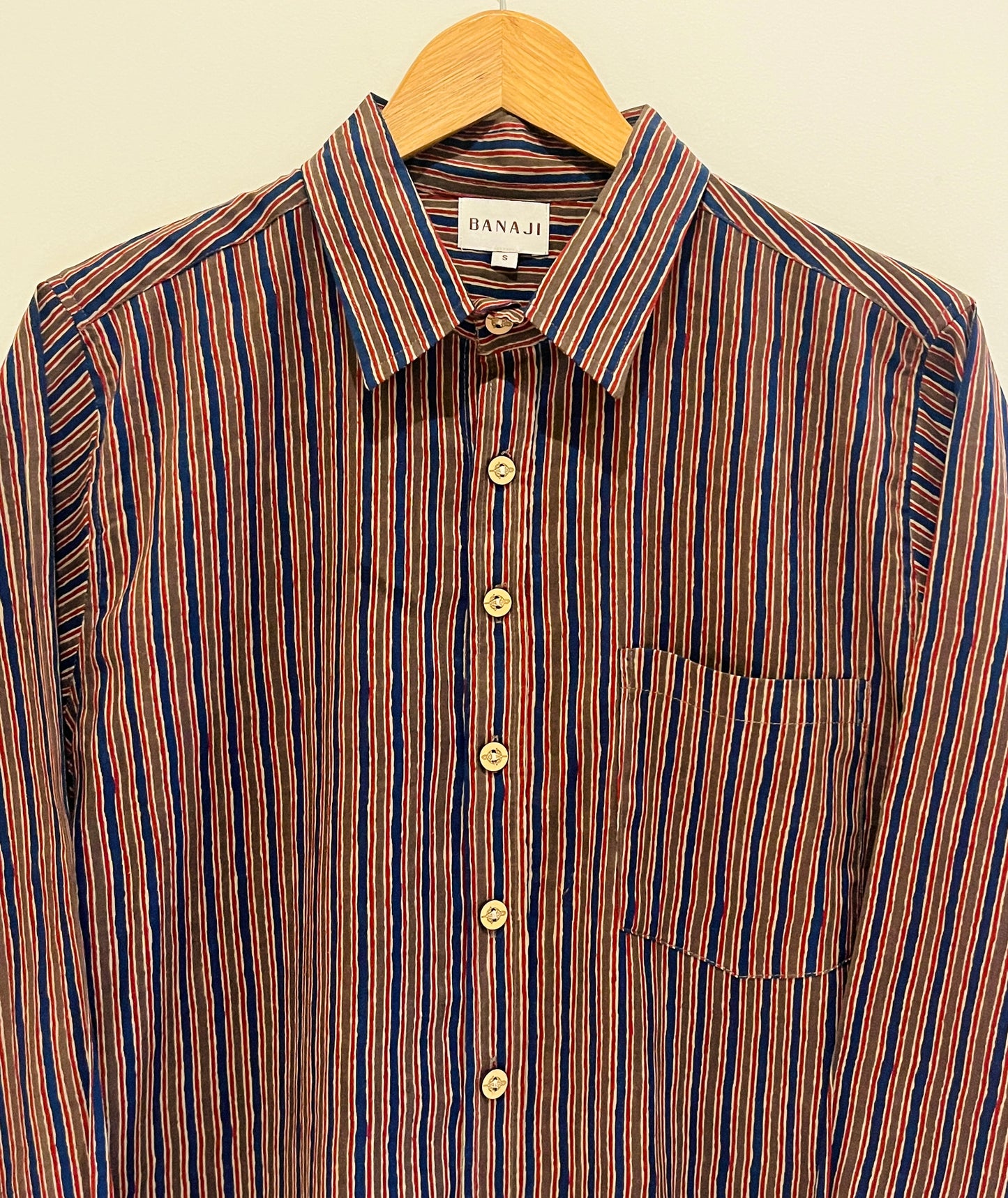 COTTON BLOCK PRINTED FULL SLEEVE SHIRT