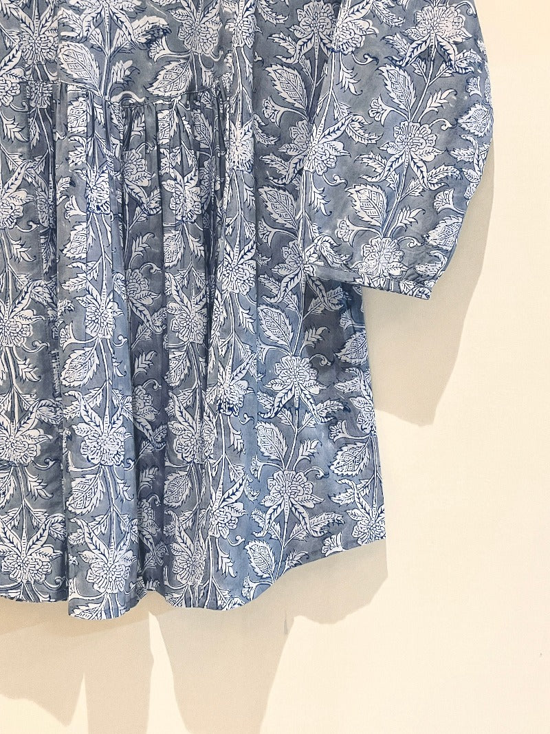 Block Printed Cotton Short Top