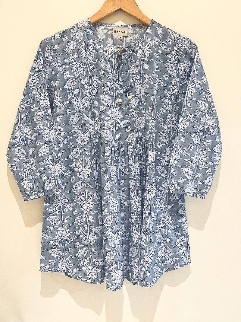 Block Printed Cotton Short Top