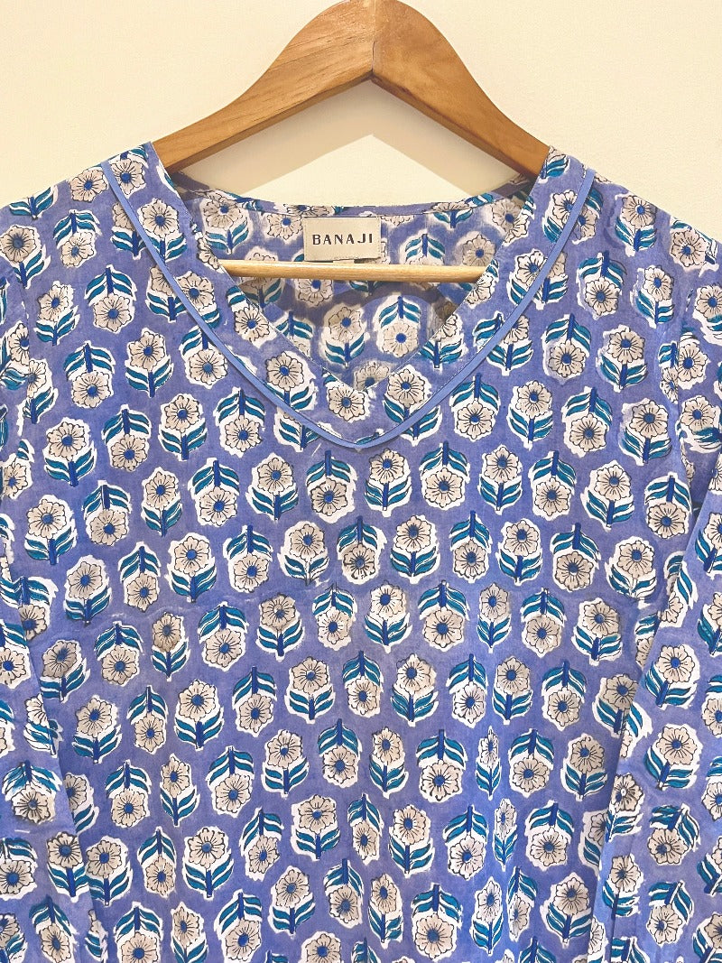 Block Printed Short Kurti