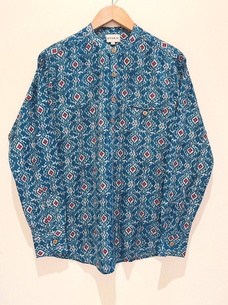 COTTON PRINTED FULL SLEEVE KURTA