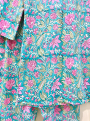 Aqua Petal Co-ord Set