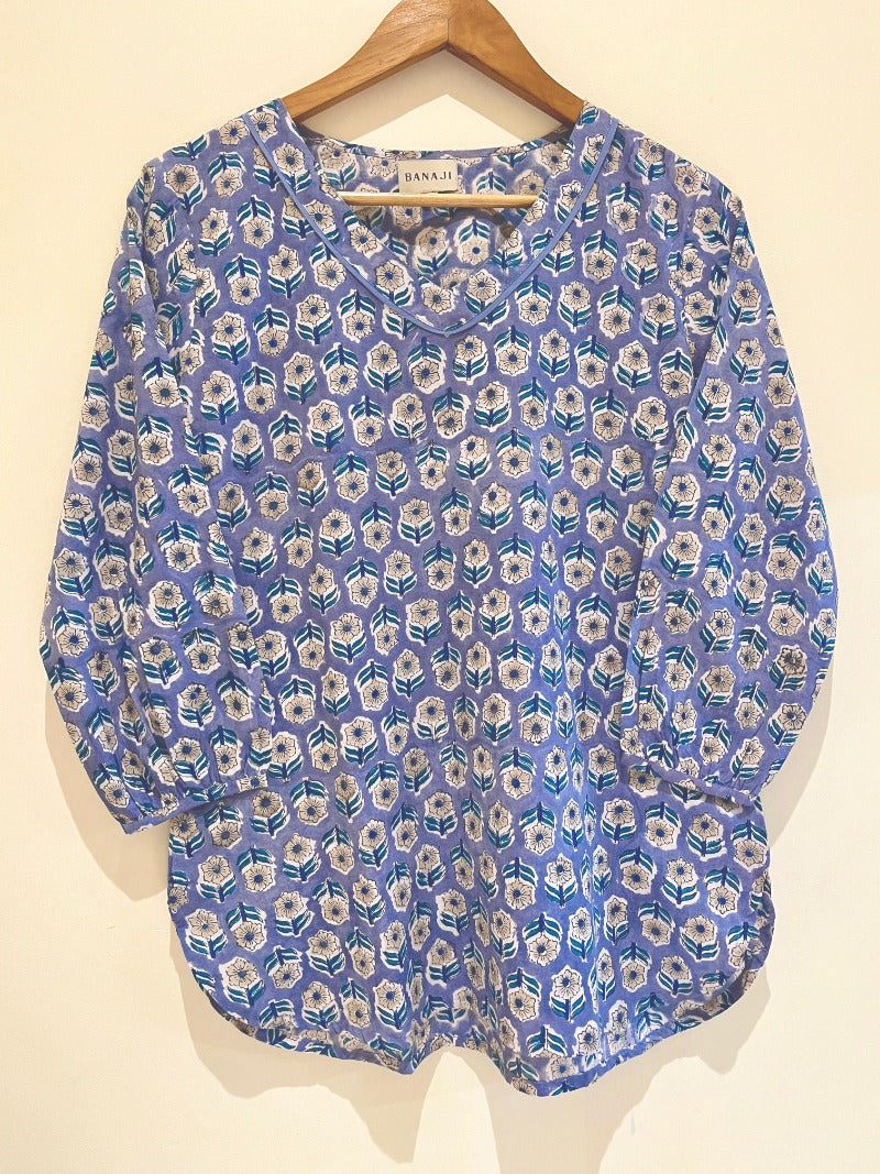 Block Printed Short Kurti