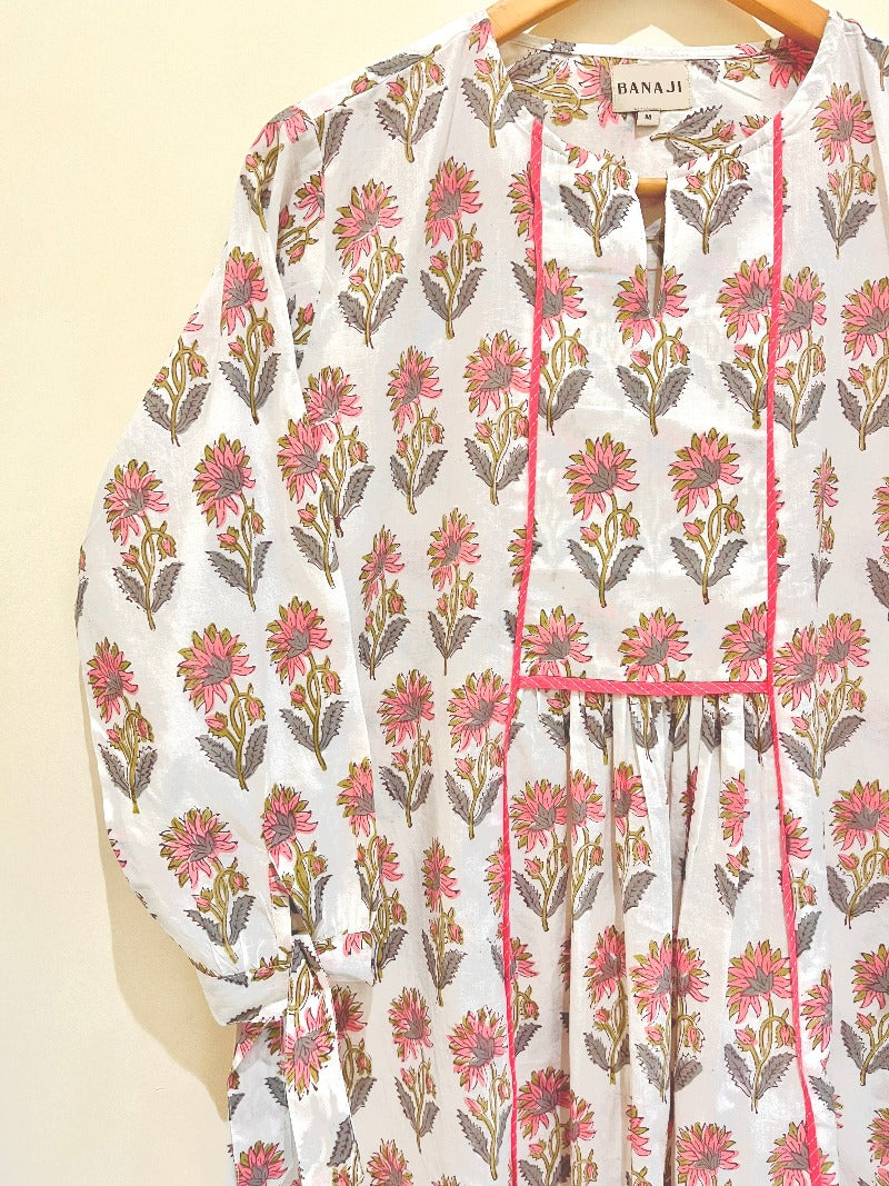 Block Printed Cotton Short Top