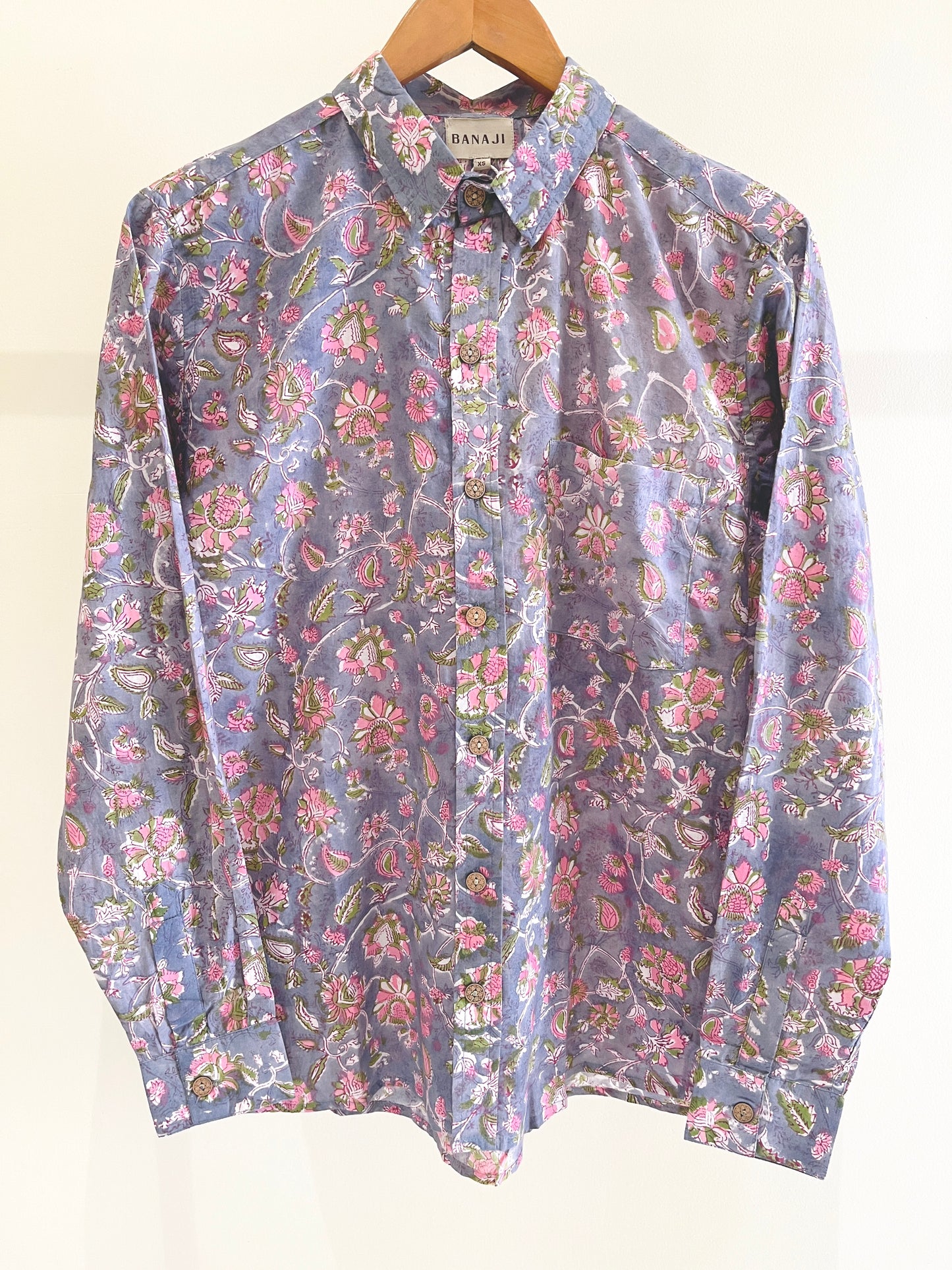 COTTON BLOCK PRINTED FULL SLEEVE SHIRT