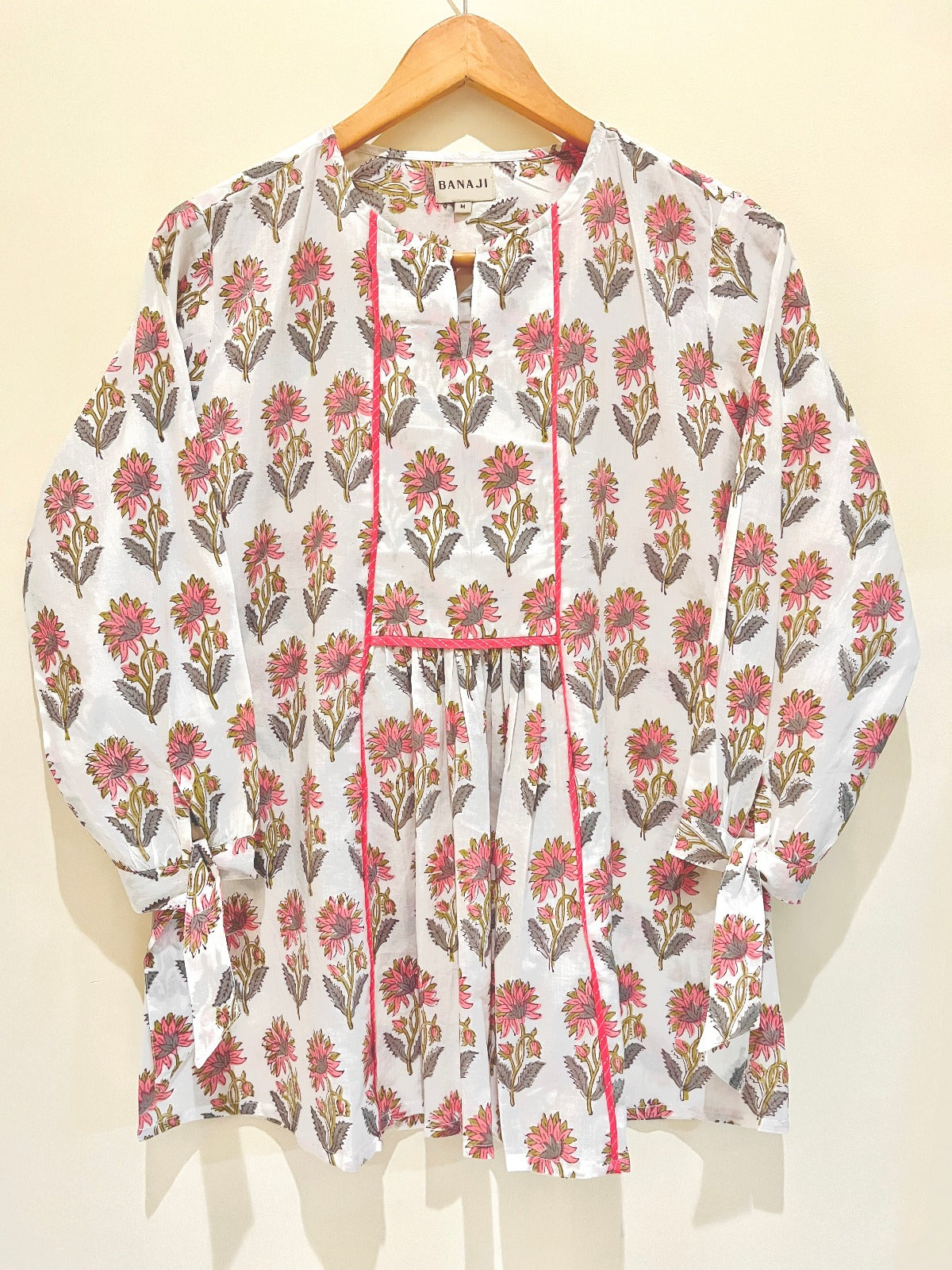 Block Printed Cotton Short Top
