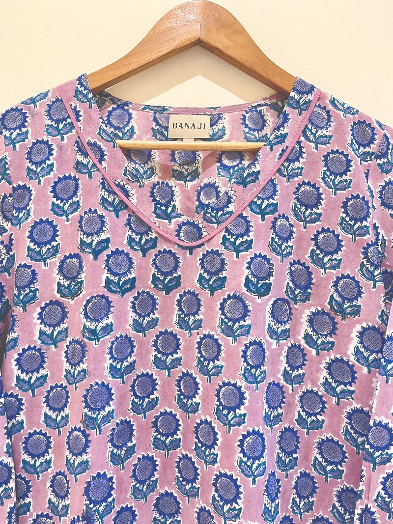 Block Printed Short Kurti