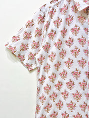 Rose Bloom Cotton Shirt