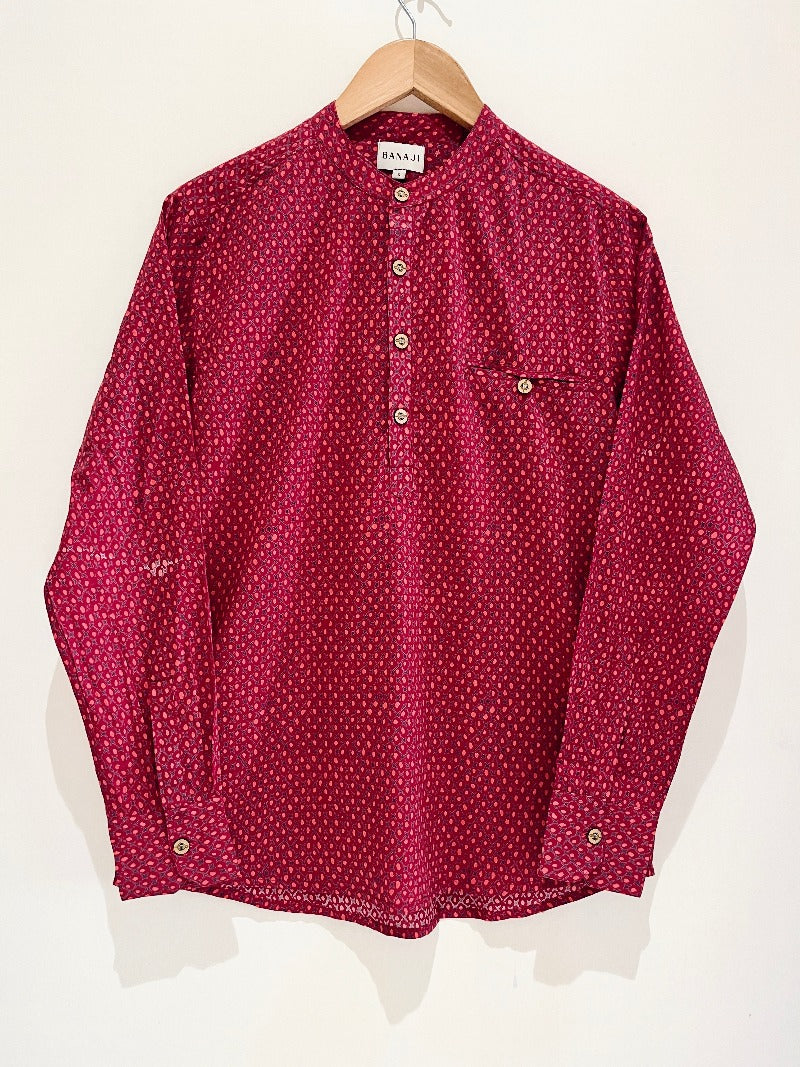 COTTON PRINTED FULL SLEEVE KURTA