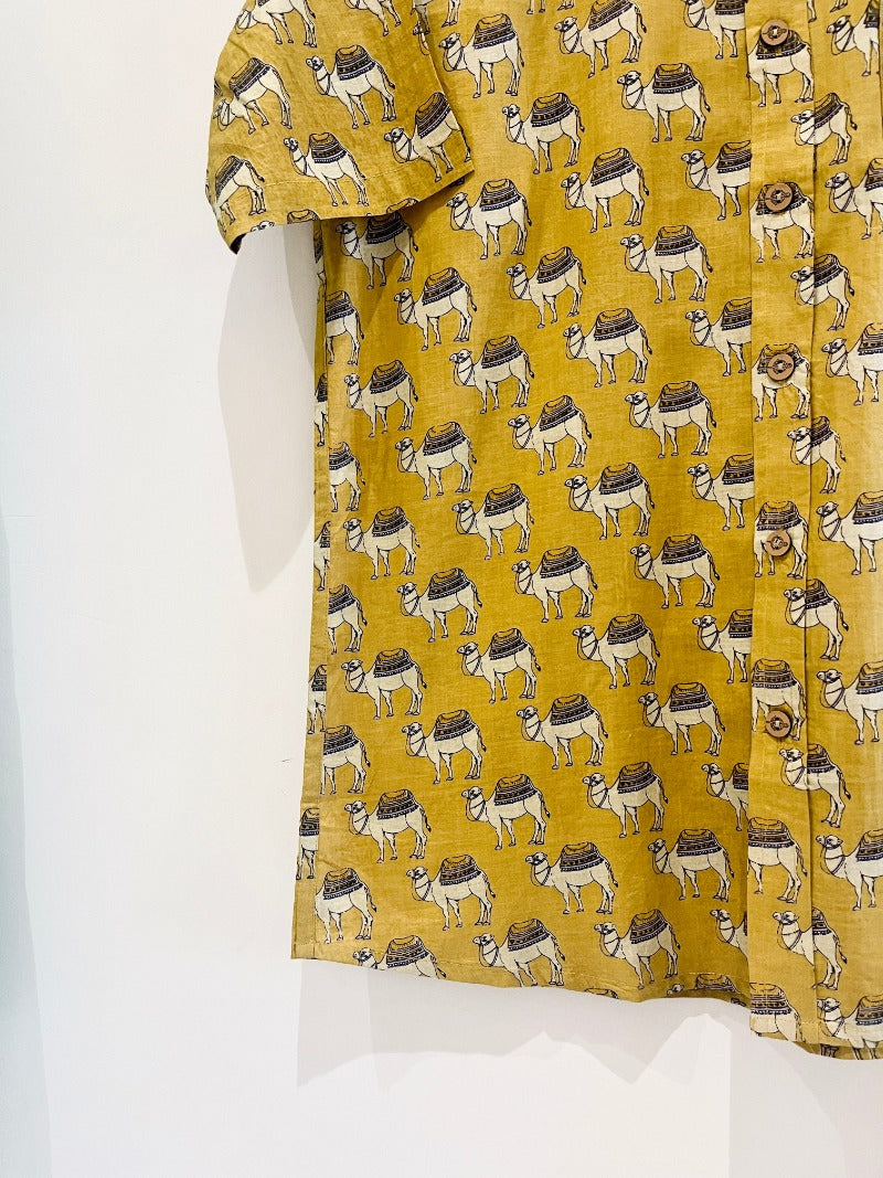 COTTON PRINTED HALF SLEEVE SHIRT