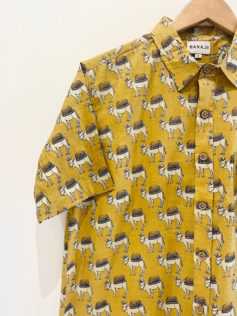 COTTON PRINTED HALF SLEEVE SHIRT