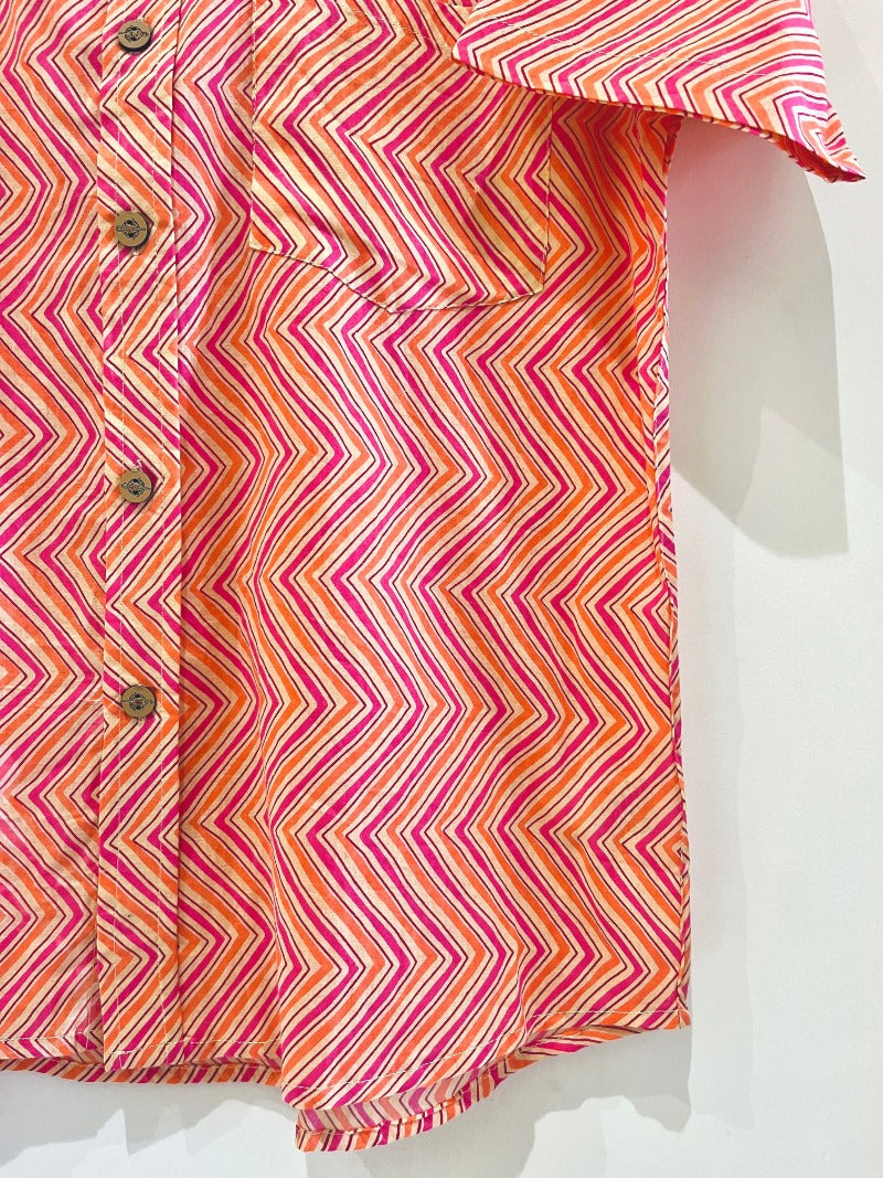 COTTON BLOCK PRINTED SHIRT