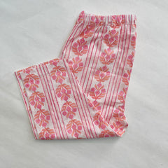 Peach Printed Girls Kurta with Pant (0-8 Yrs)