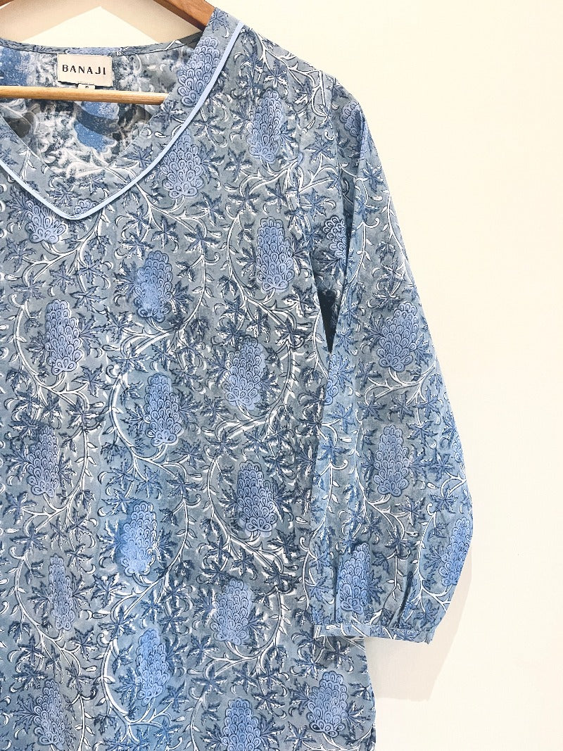 Block Printed Short Kurti