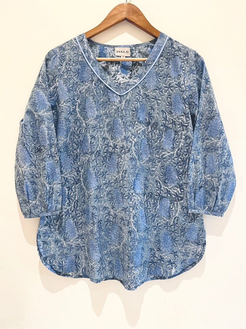 Block Printed Short Kurti
