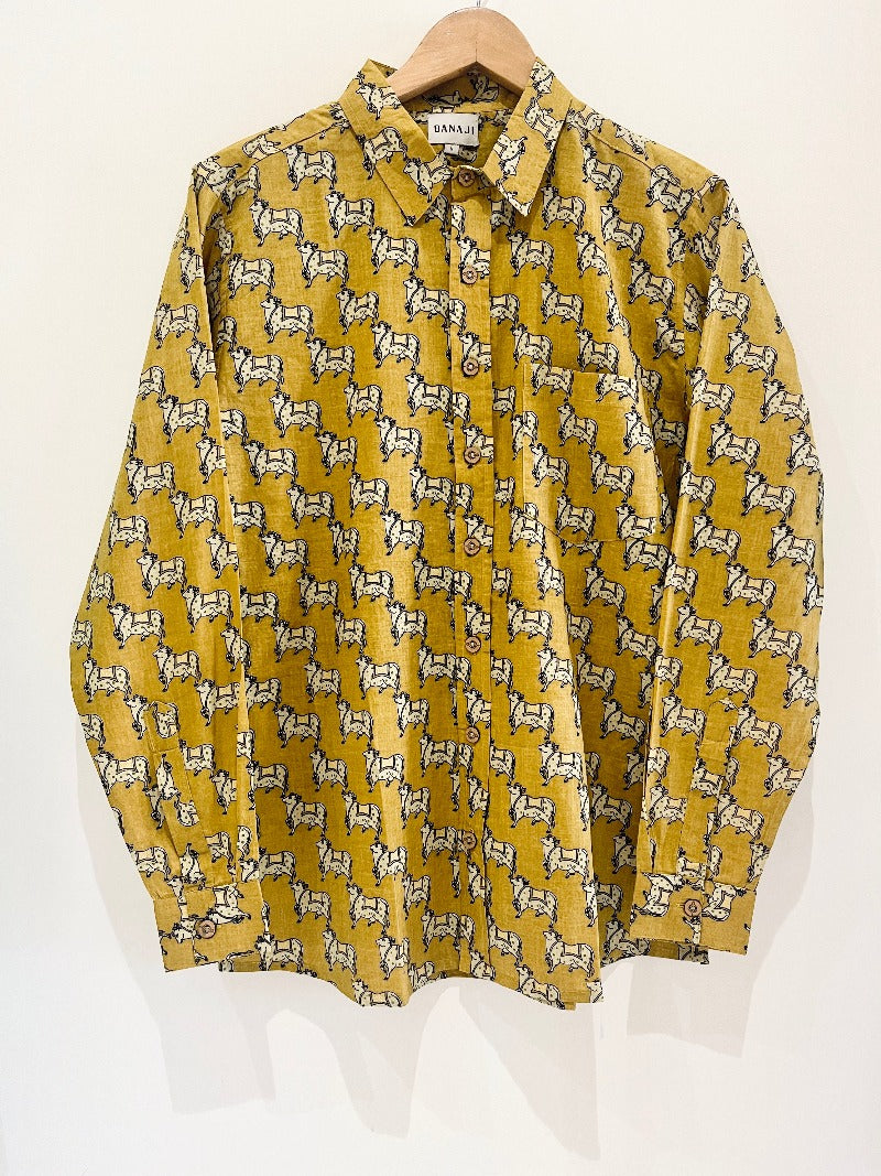 COTTON PRINTED FULL SLEEVE SHIRT
