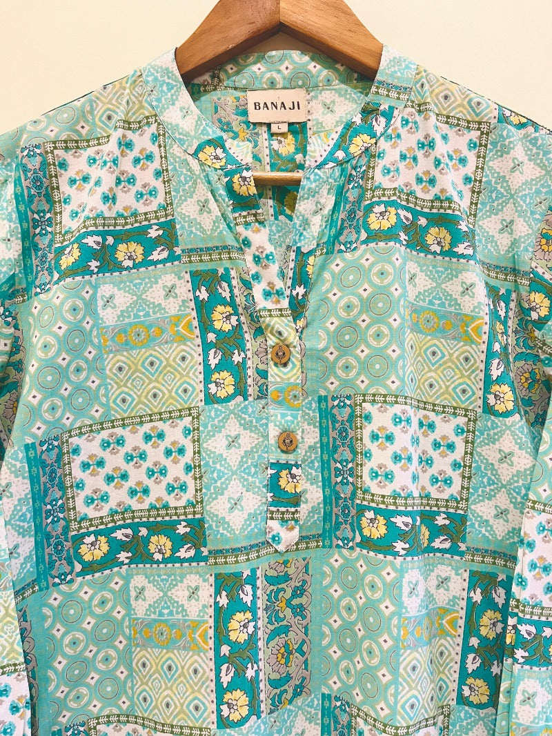 Block Printed Short Kurti