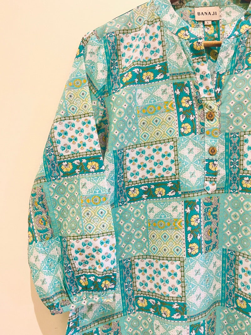 Block Printed Short Kurti