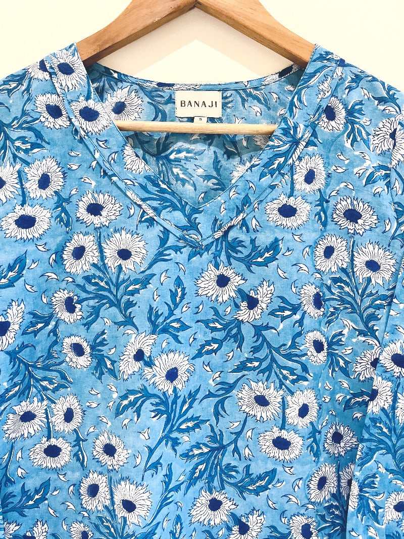 Block Printed Short Kurti