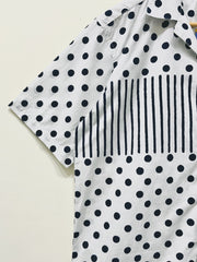 Classic Spot Stripe Poplin Shirt