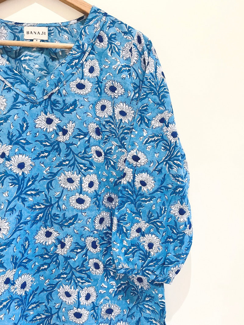 Block Printed Short Kurti