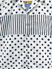 Classic Spot Stripe Poplin Shirt