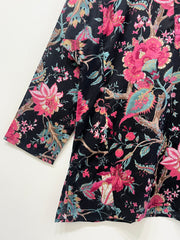 Noir Petal Short Kurti