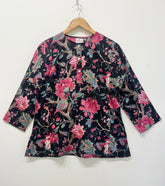 Noir Petal Short Kurti