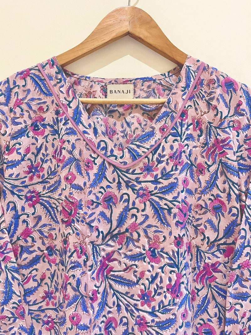 Block Printed Short Kurti