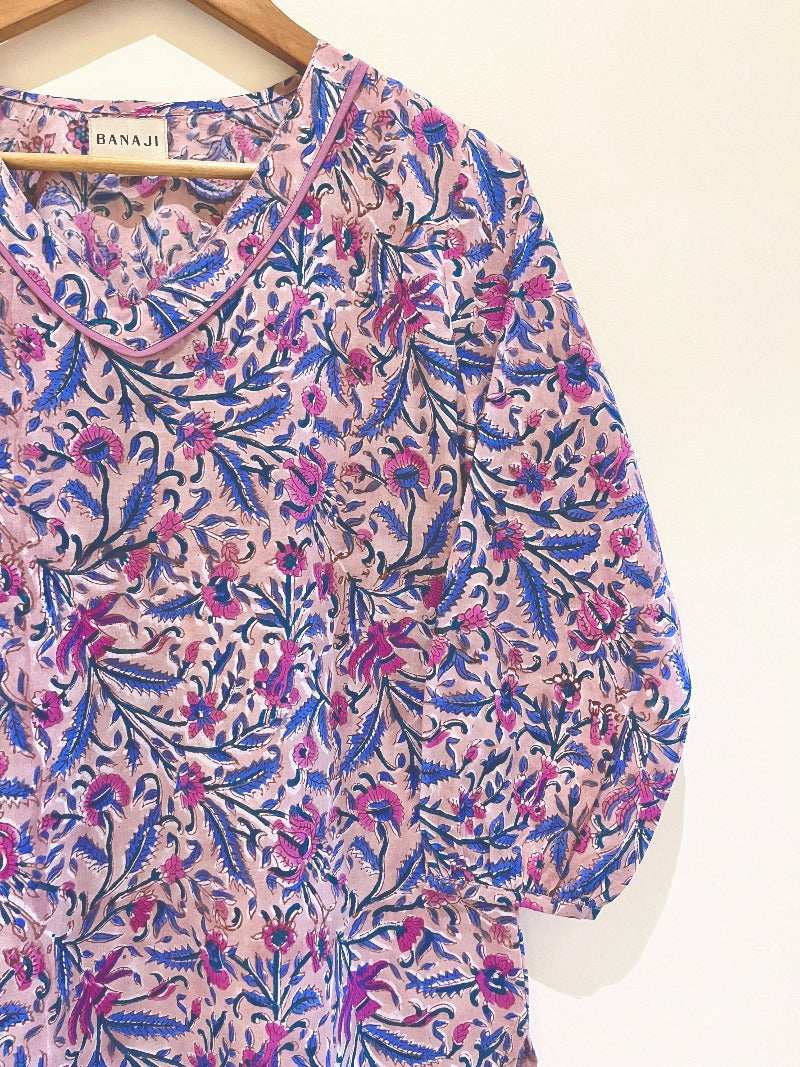 Block Printed Short Kurti
