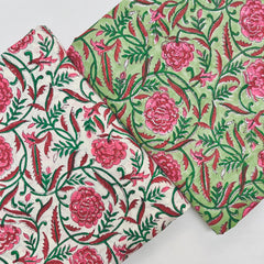 Cotton Block Printed Fabric