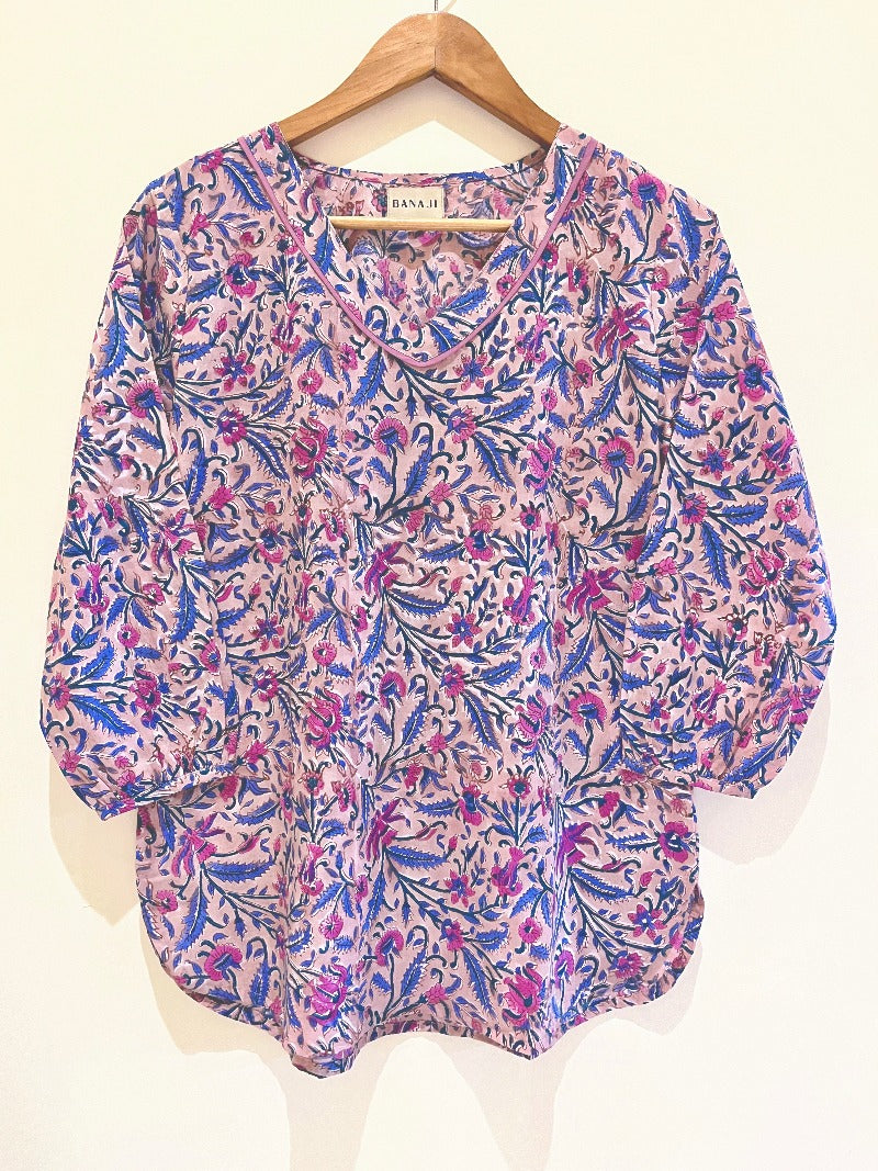 Block Printed Short Kurti