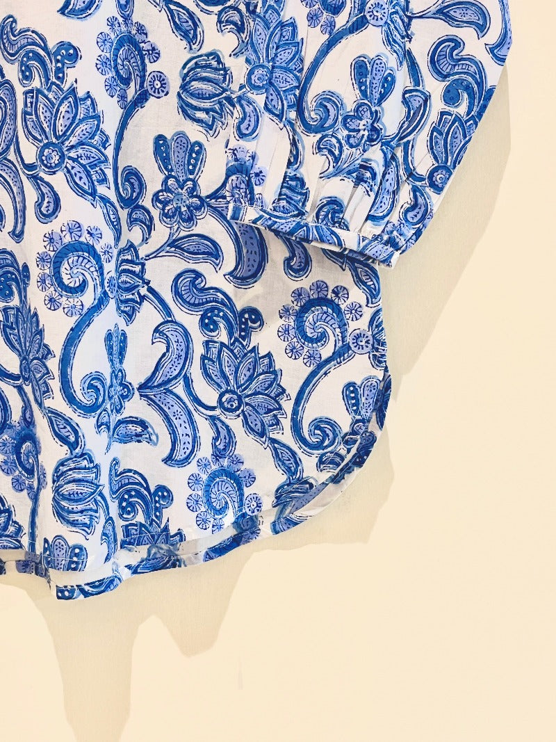 Block Printed Short Kurti