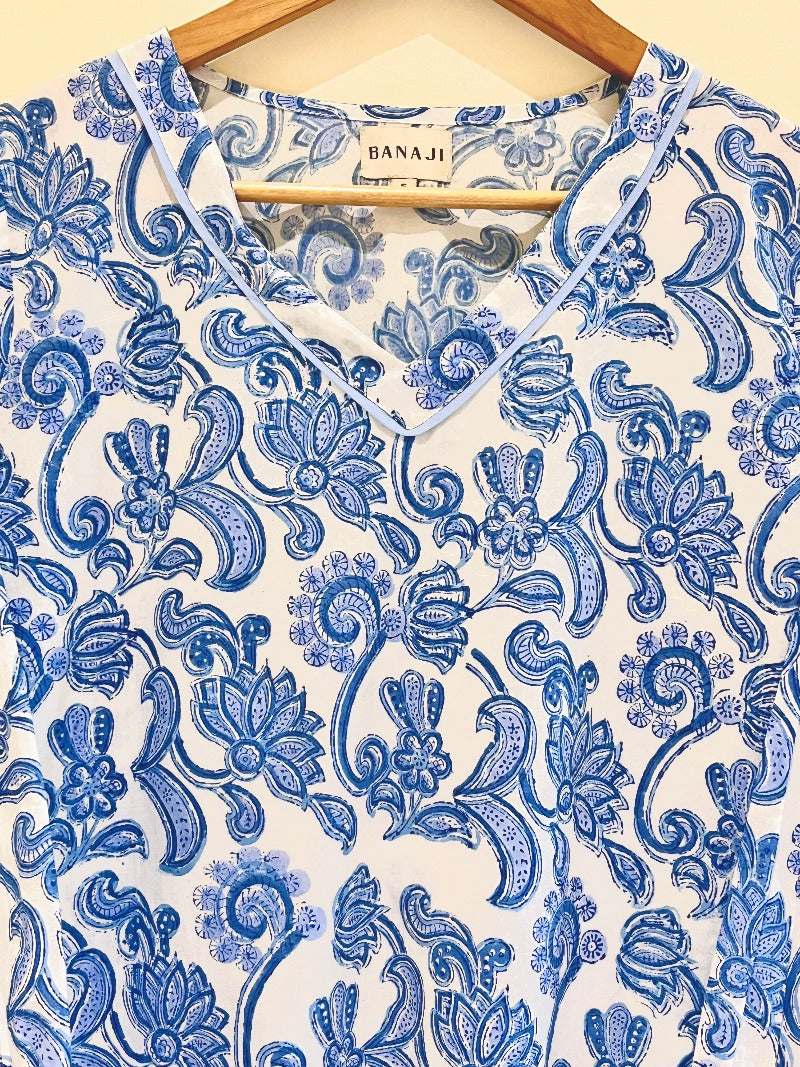 Block Printed Short Kurti