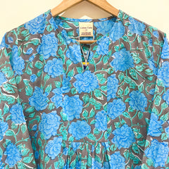 Block Printed Short Top