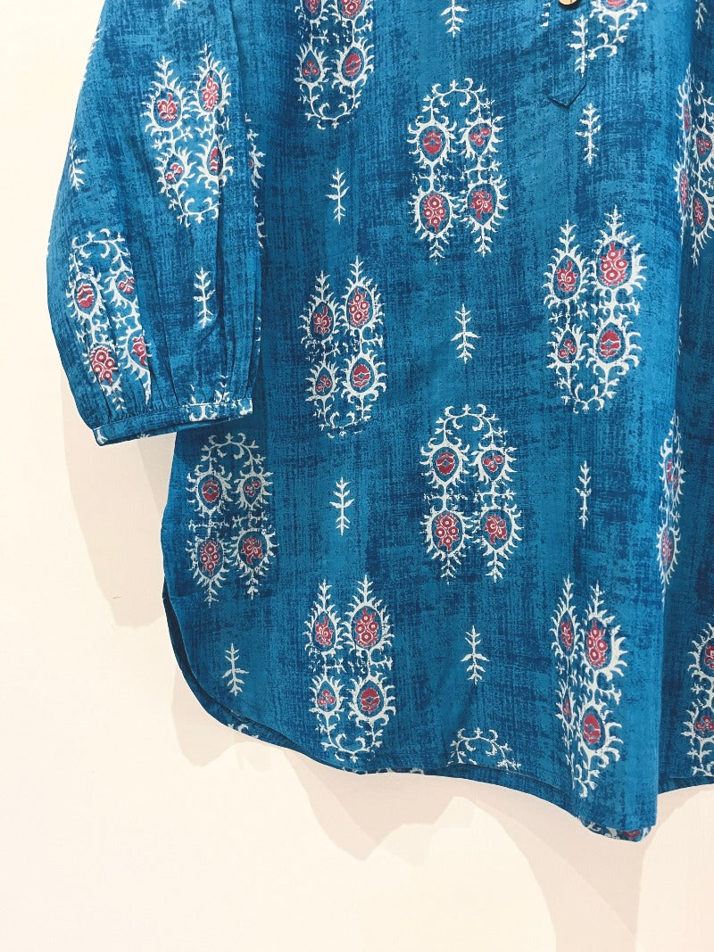 Block Printed Short Kurti