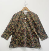 Rustic Bloom Cotton Short Top