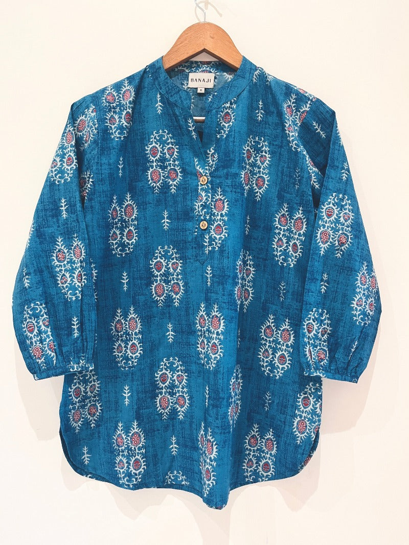 Block Printed Short Kurti