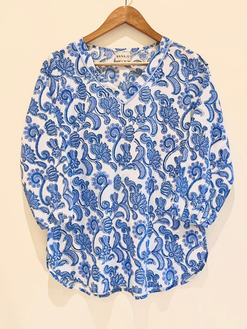 Block Printed Short Kurti