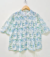 Mistleaf Chanderi Short Top