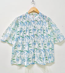 Mistleaf Chanderi Short Top